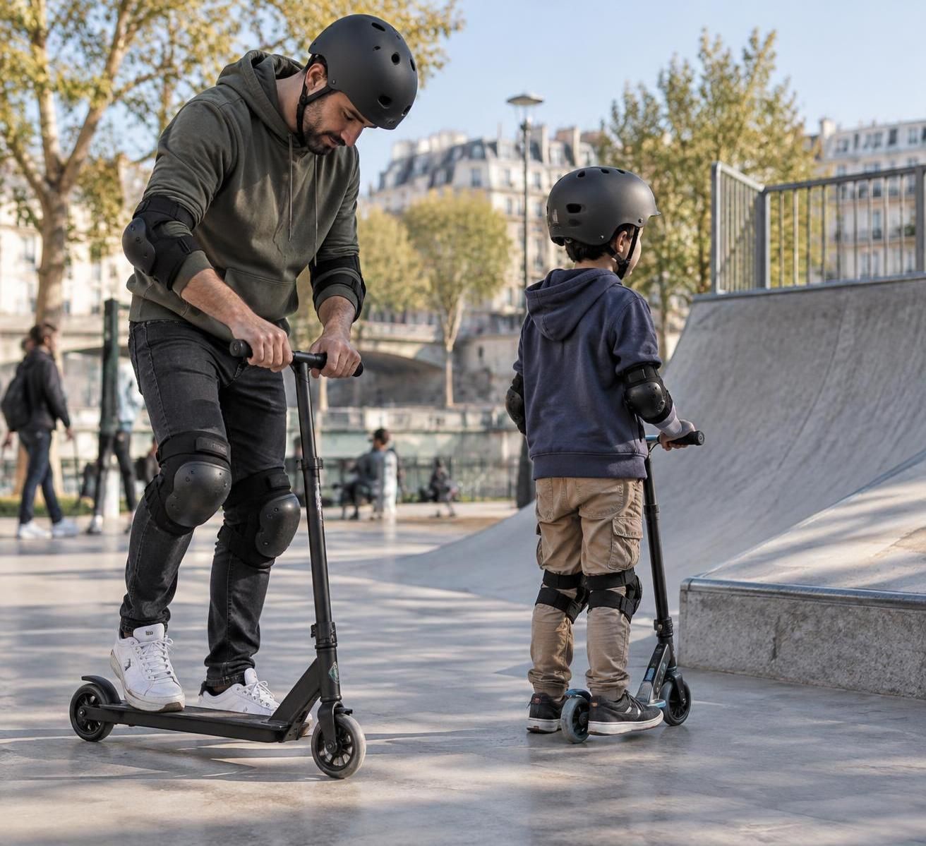 découvrez nos accessoires pour trottinette : équipements de sécurité, solutions de confort et accessoires freestyle pour adultes et enfants.