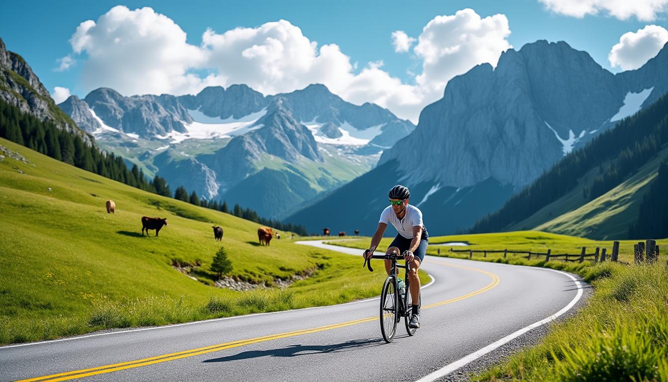 découvrez le col d'aspin à vélo, un col accessible idéal pour tous les niveaux, offrant des paysages magnifiques et un charme authentique pour une expérience cycliste inoubliable.