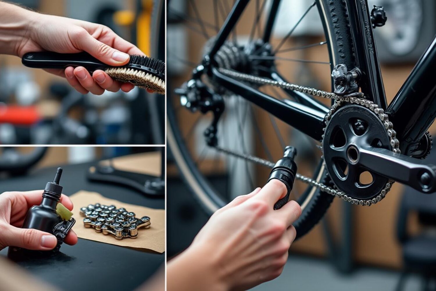 Entretien chaîne vélo : nettoyage, lubrification et remplacement