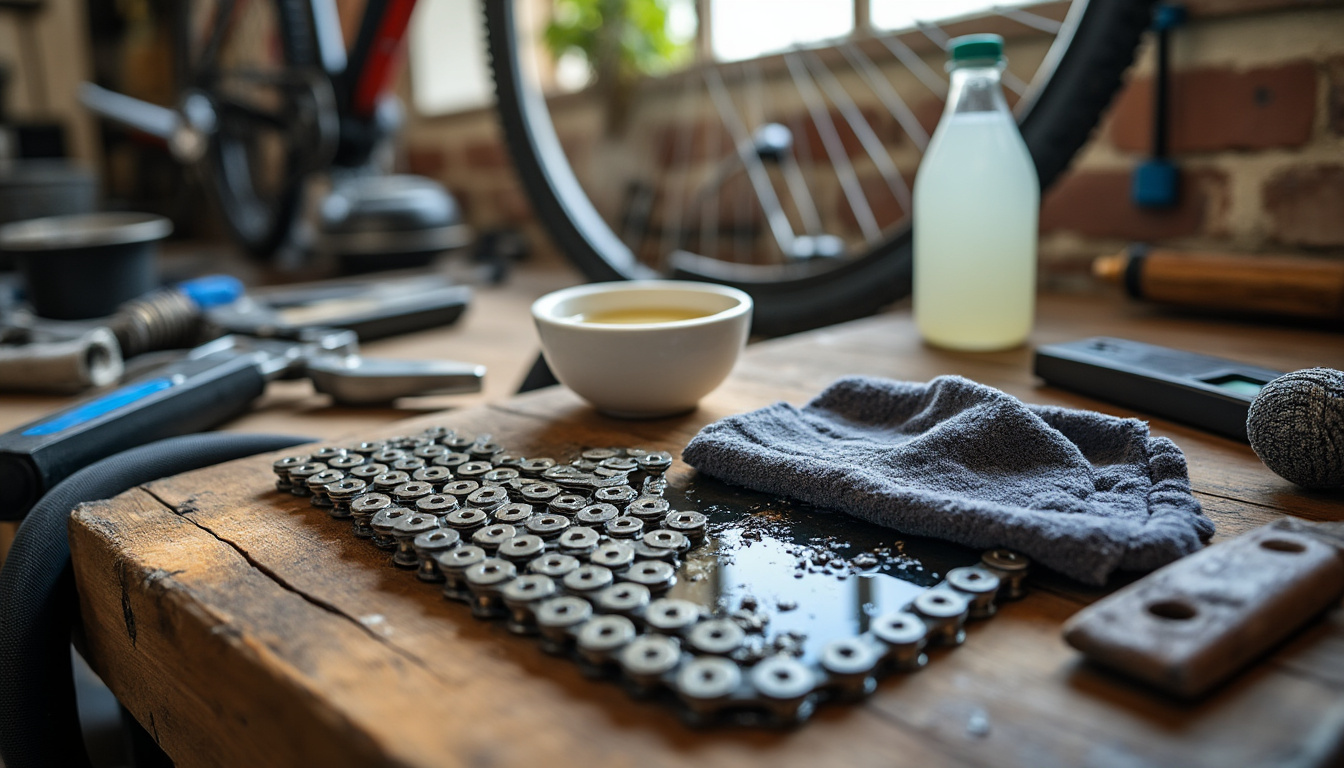 découvrez si nettoyer la chaîne de votre vélo avec du vinaigre blanc est une méthode efficace ou une fausse bonne idée, et apprenez les meilleures astuces d'entretien pour votre vélo.