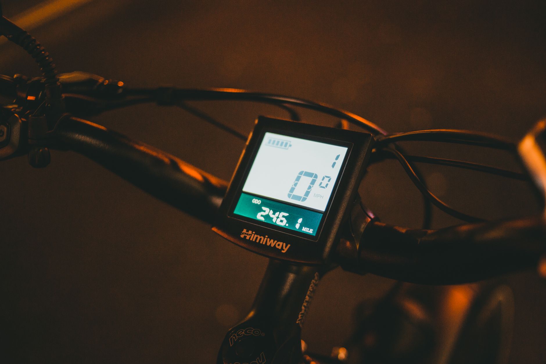 Écran de vélo électrique qui — écran de vélo électrique éteint